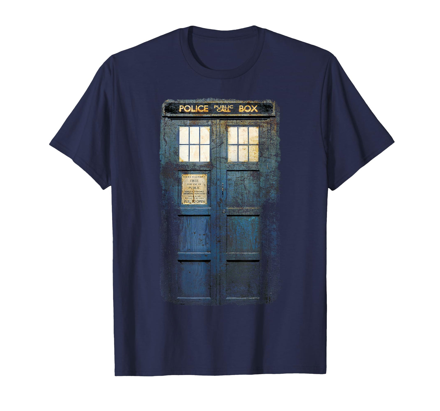 Cosplay Tardis Distressed Time-Traveller Sci-Fan T-Shirt