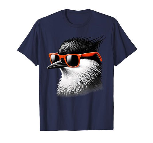 Cool Tern Bird Wearing Sunglasses Graphic Art T-Shirt