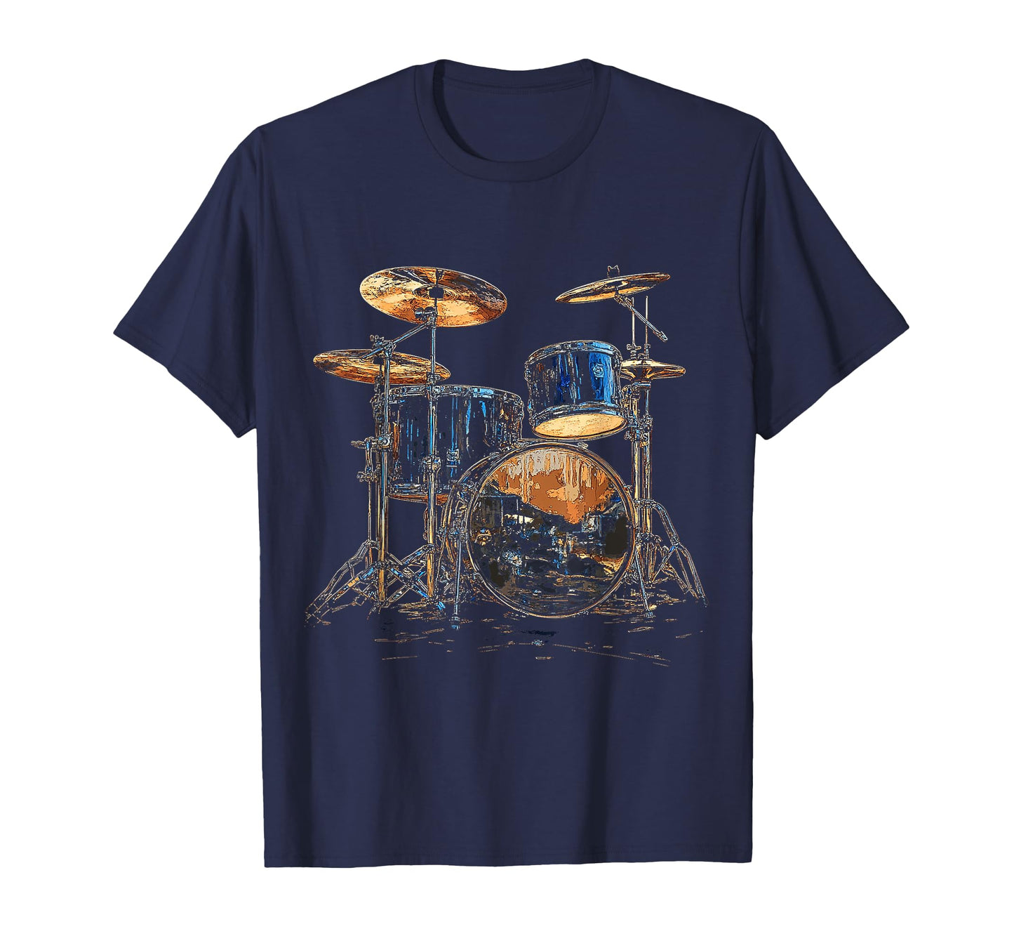 Drumset Music Instrument Motif Art Drumset T-Shirt