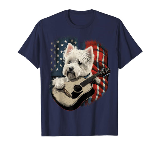 American West Highland White Terrier USA Westie County Music T-Shirt