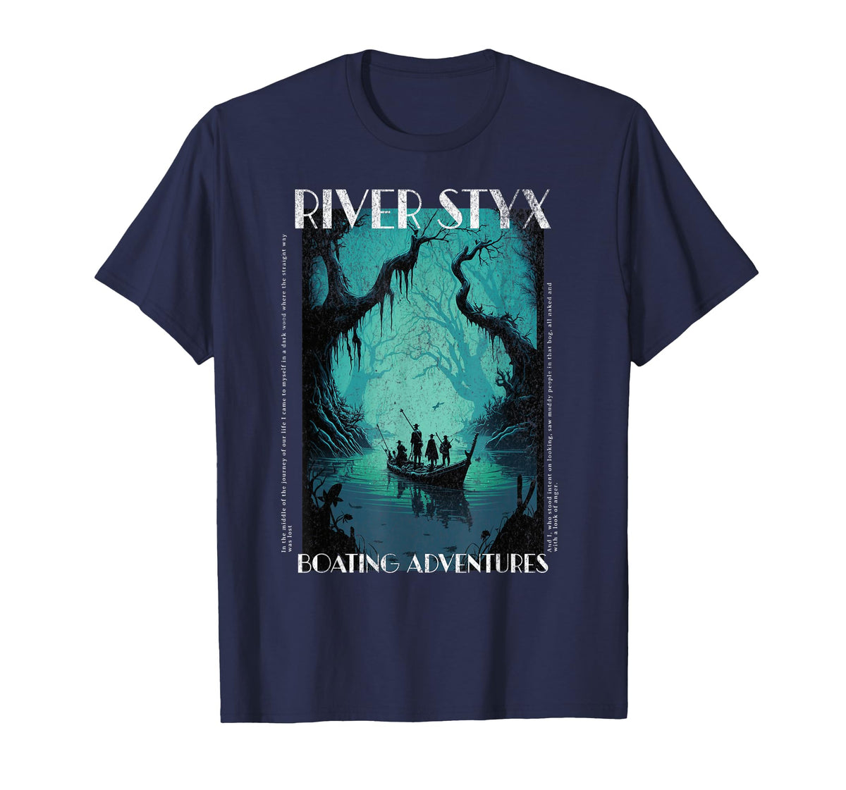 River Styx, Boating Adventures Cool Literature Reading Cute T-Shirt