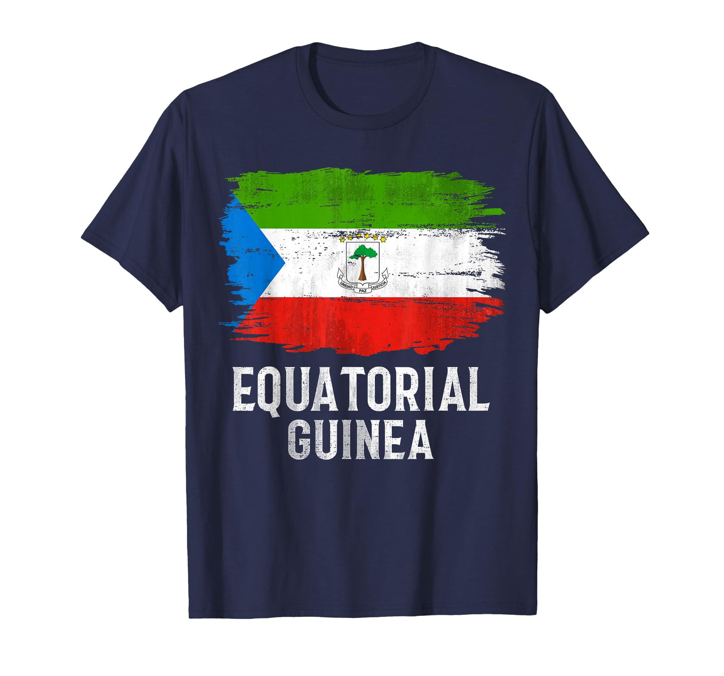 Vintage Equatorial Guinea Flag Gift T-Shirt