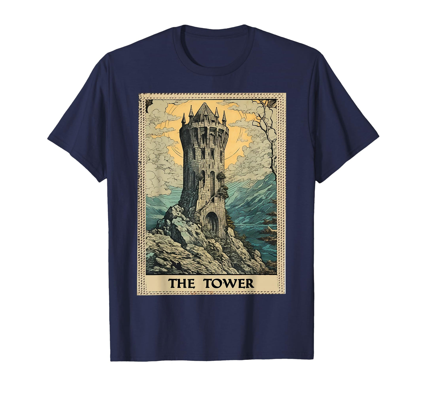 Occult Tarot Card The Tower T-Shirt