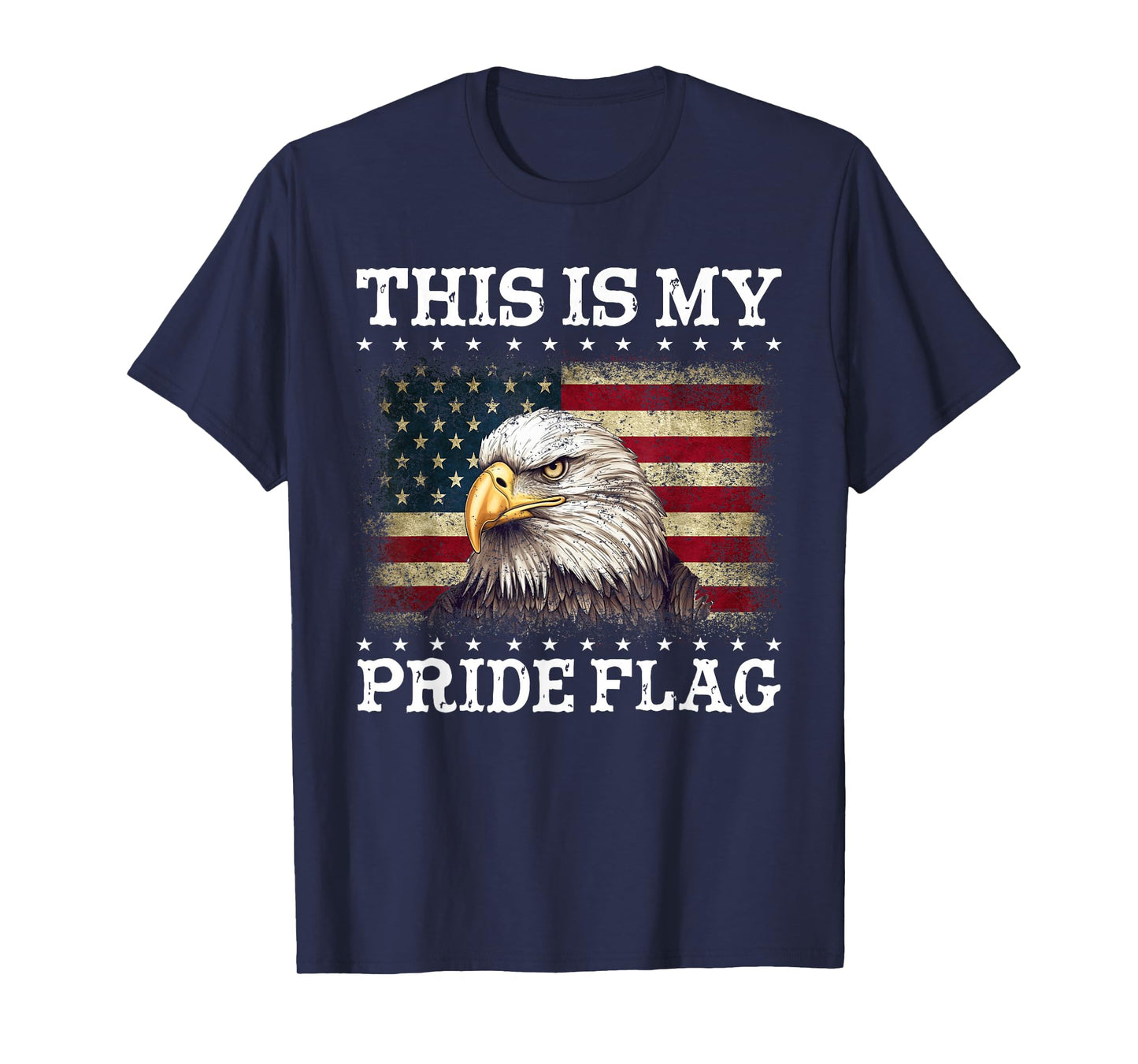 This is My Pride Flag USA American 4th of July Patriotic T-Shirt