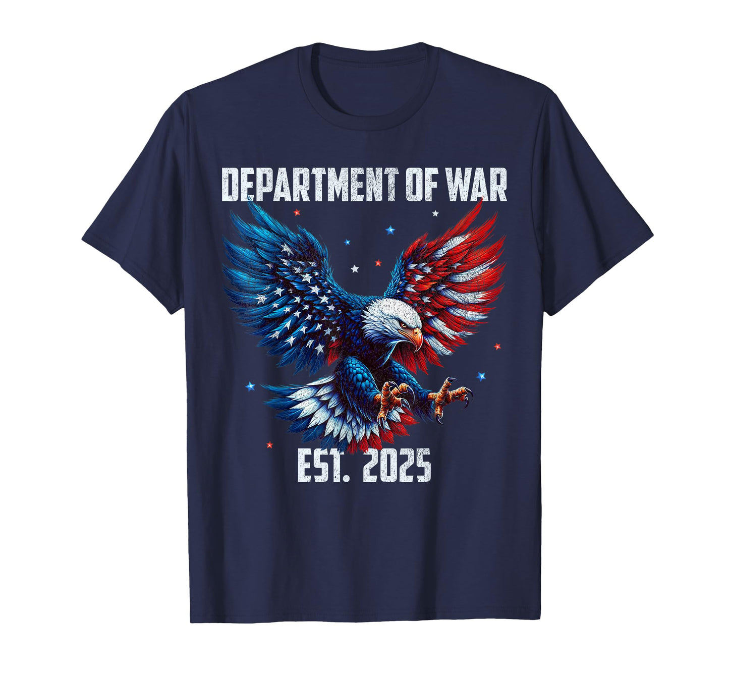 Department of War Established 2025 Patriotic Bald Eagle DOW T-Shirt