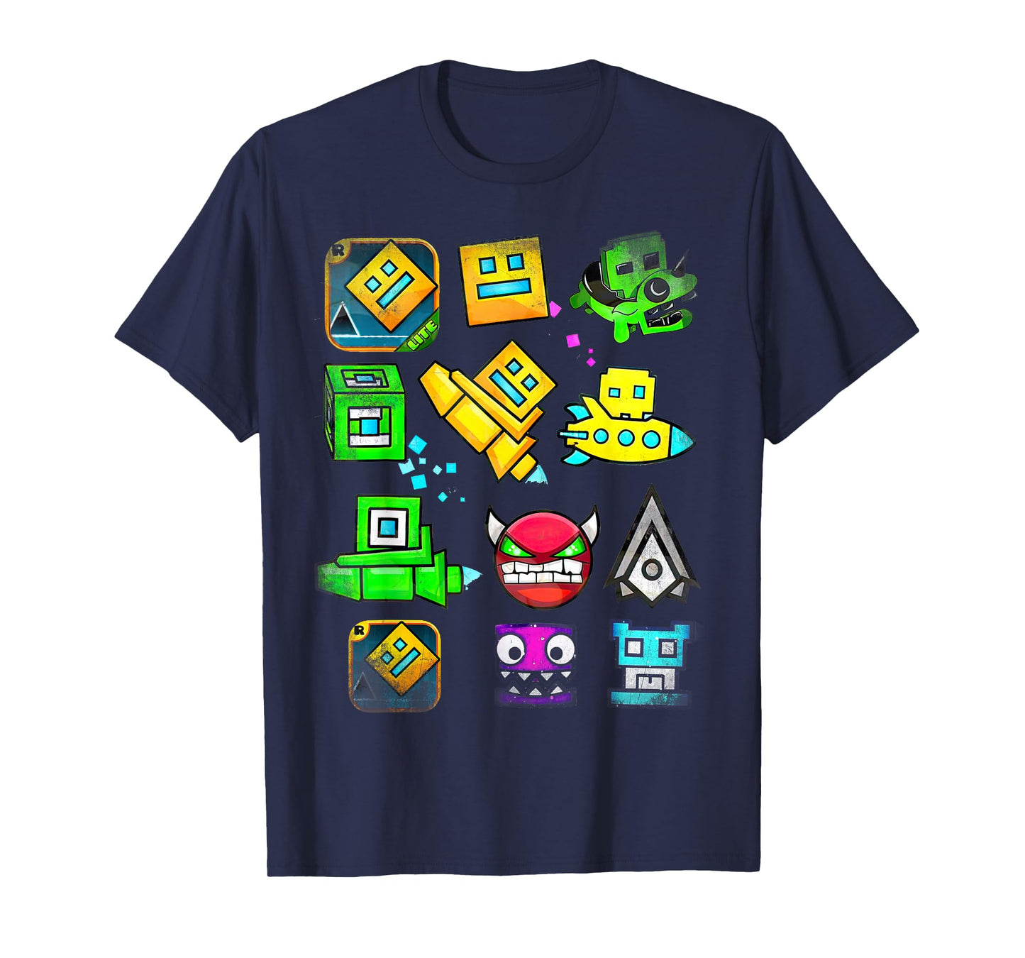 Video Game Geometry Video Gamer Lover Dash T-Shirt