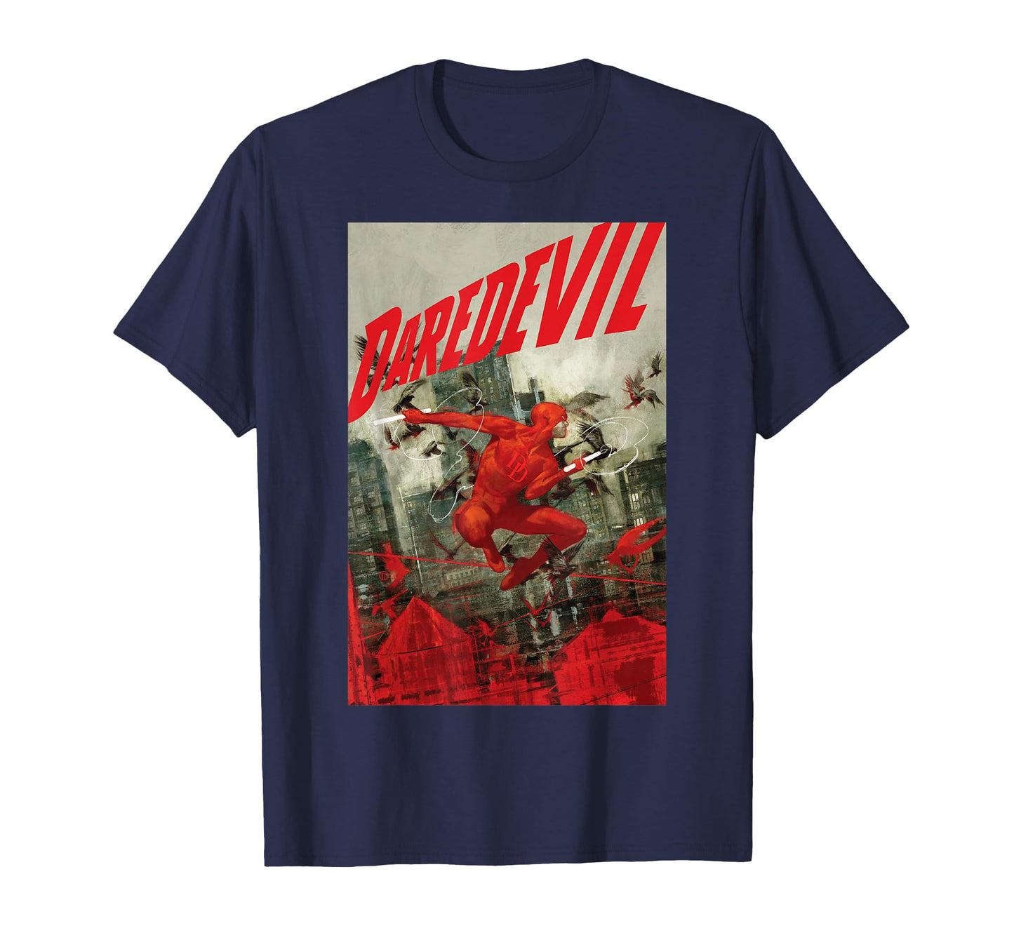 Marvel Comixology Daredevil Know Fear Comic Book Cover T-Shirt Small