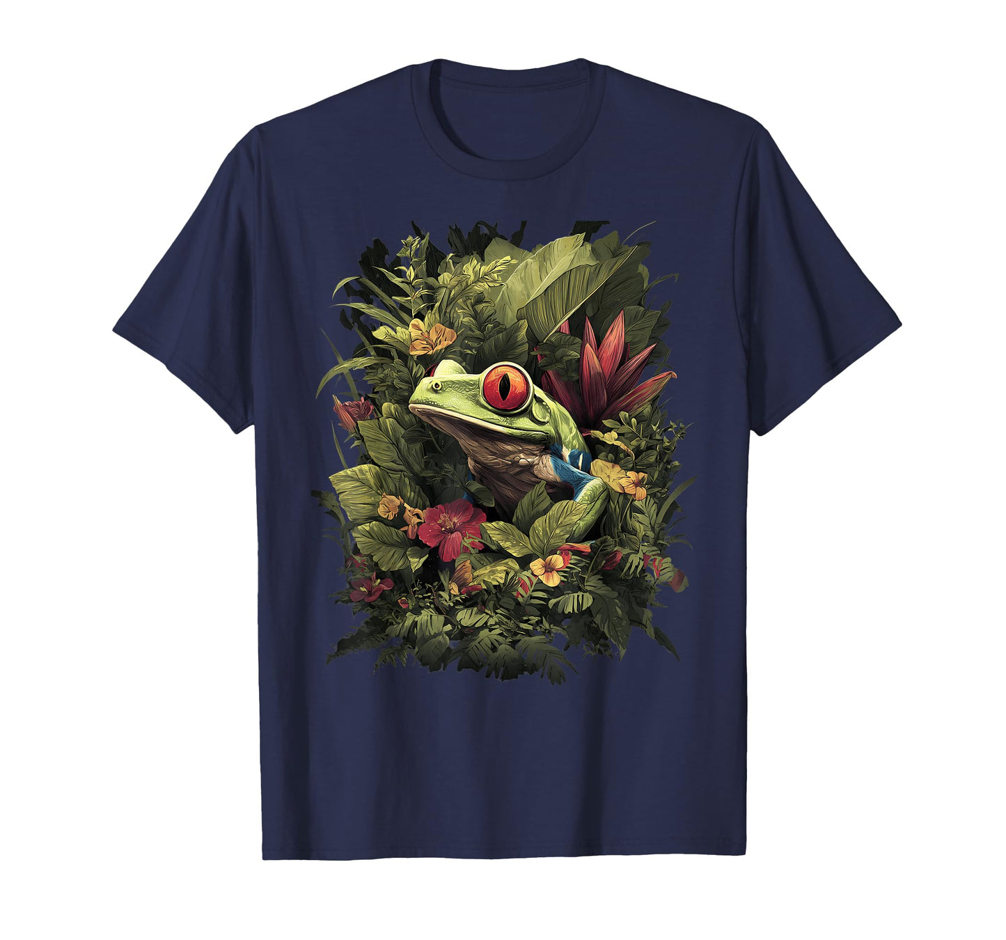 Red Eyed Tree Frog Rainforest Amphibian Green Body Tree Frog T-Shirt