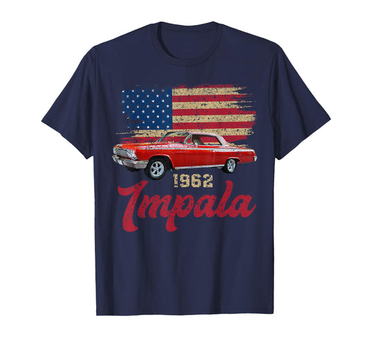 Jersey Style 62 1962 Impala Old School Muscle Cars T-Shirt