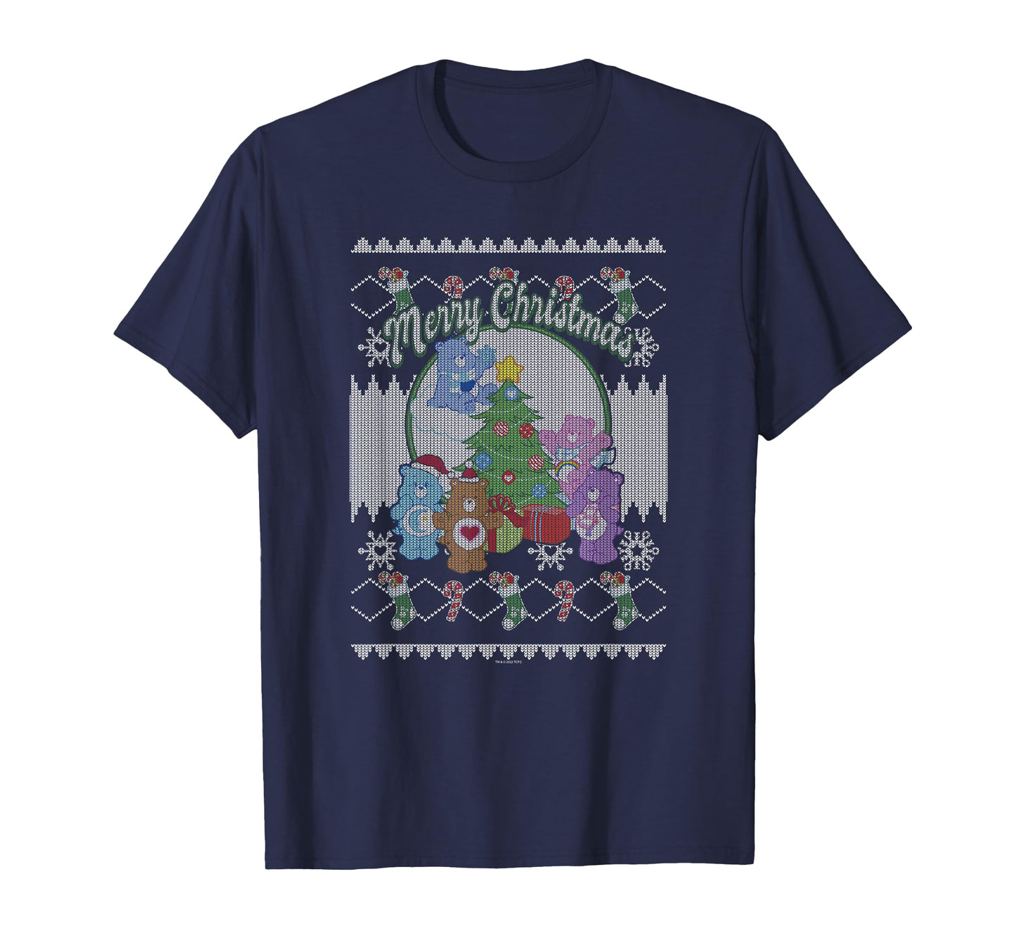 Care Bears Christmas Vintage Ugly Sweater Stocking Stuffers T-Shirt