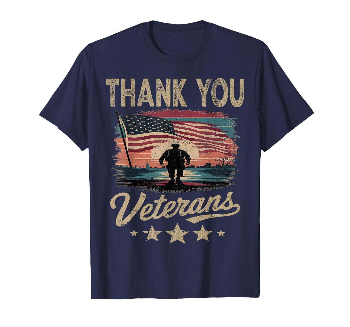 US Veterans Day Gifts Thank You Veterans Patriotic Soldier T-Shirt