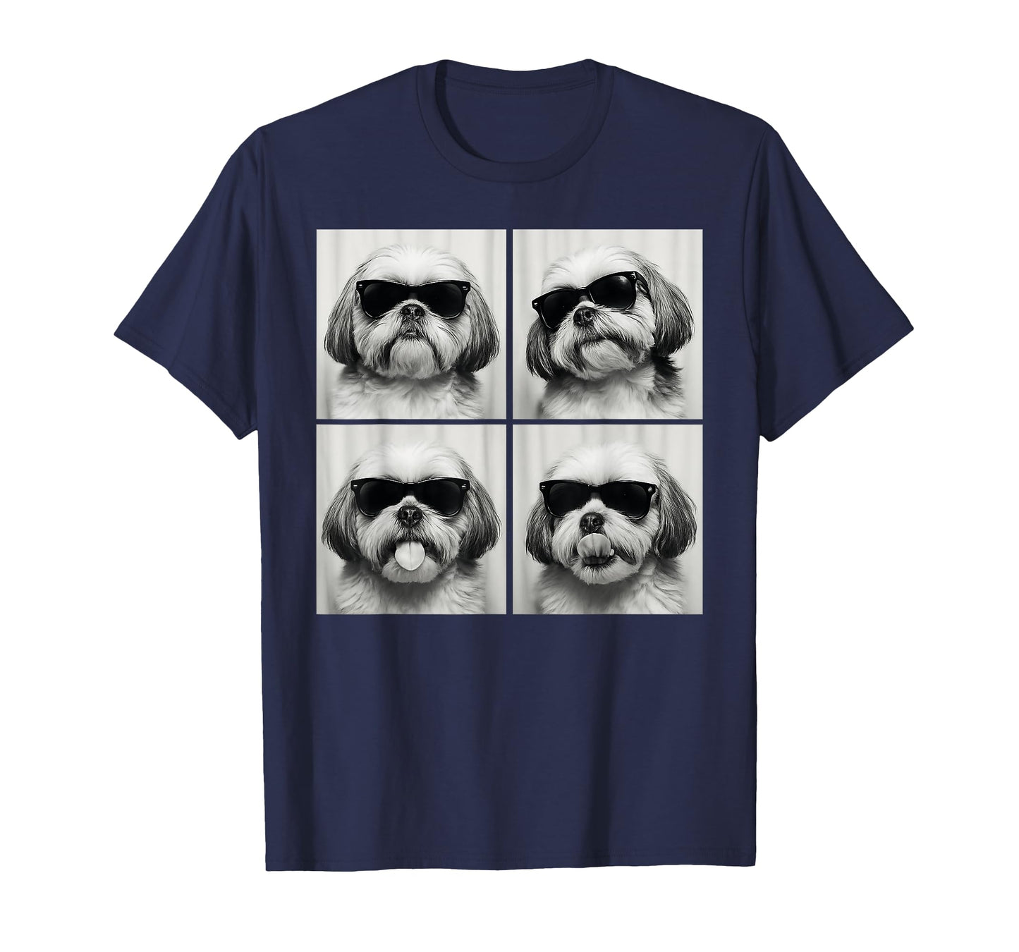 Funny Shih Tzu Lover Cute Shihtzu Dog Photo Booth T-Shirt