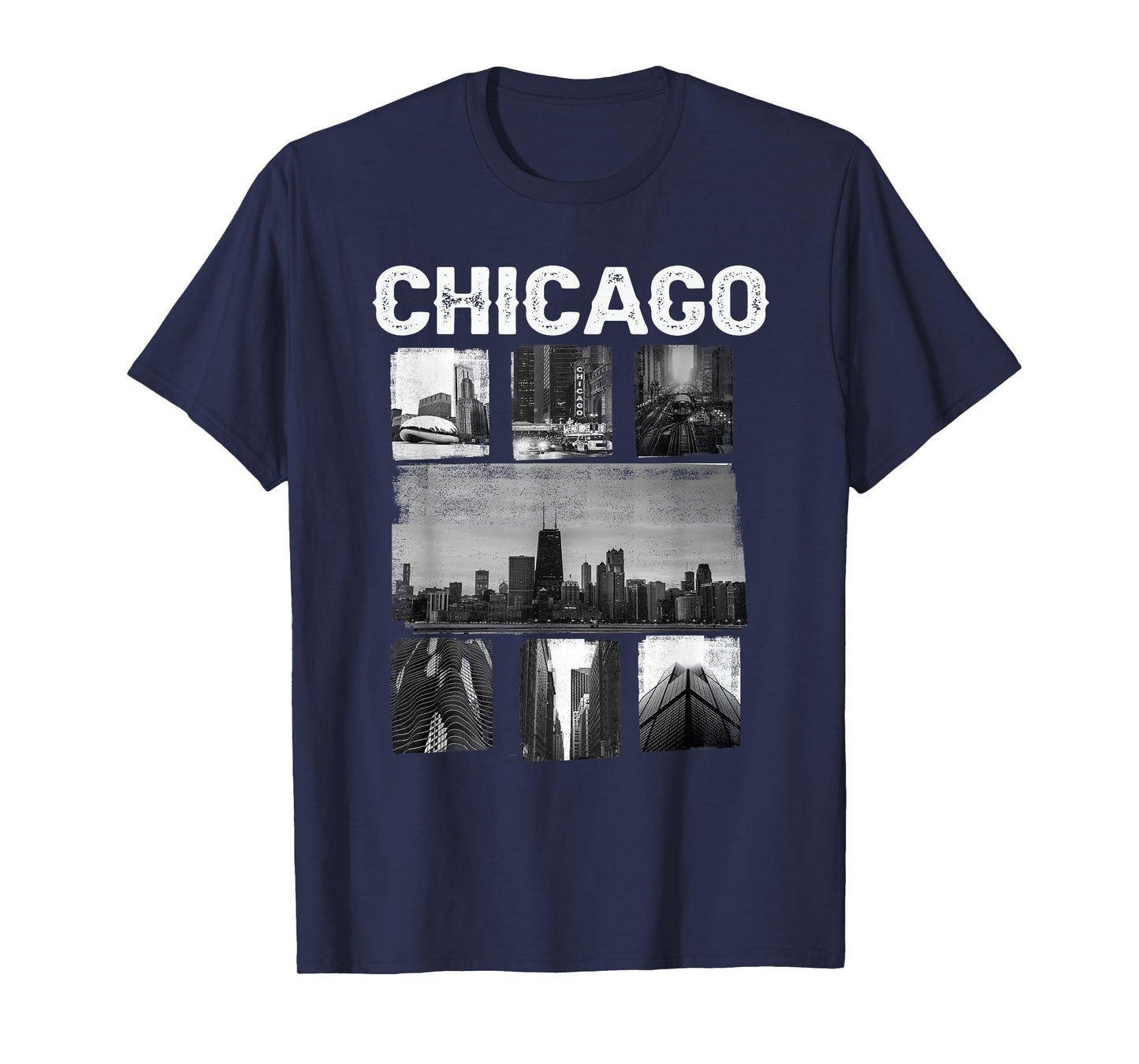 Illinois Chicago Skyline Chi Town T-Shirt