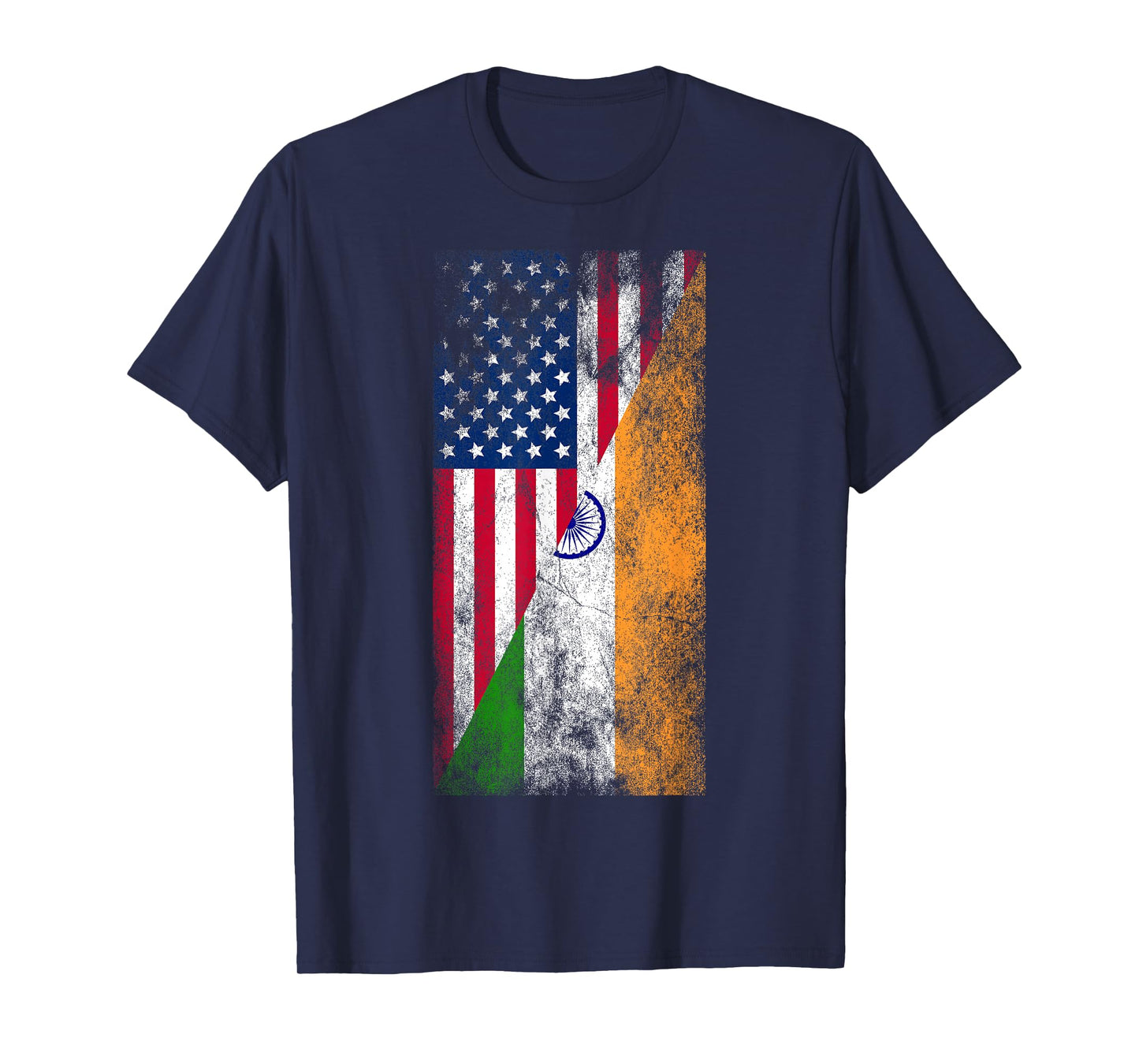 USA & India Flags - United States of America, Indian T-Shirt