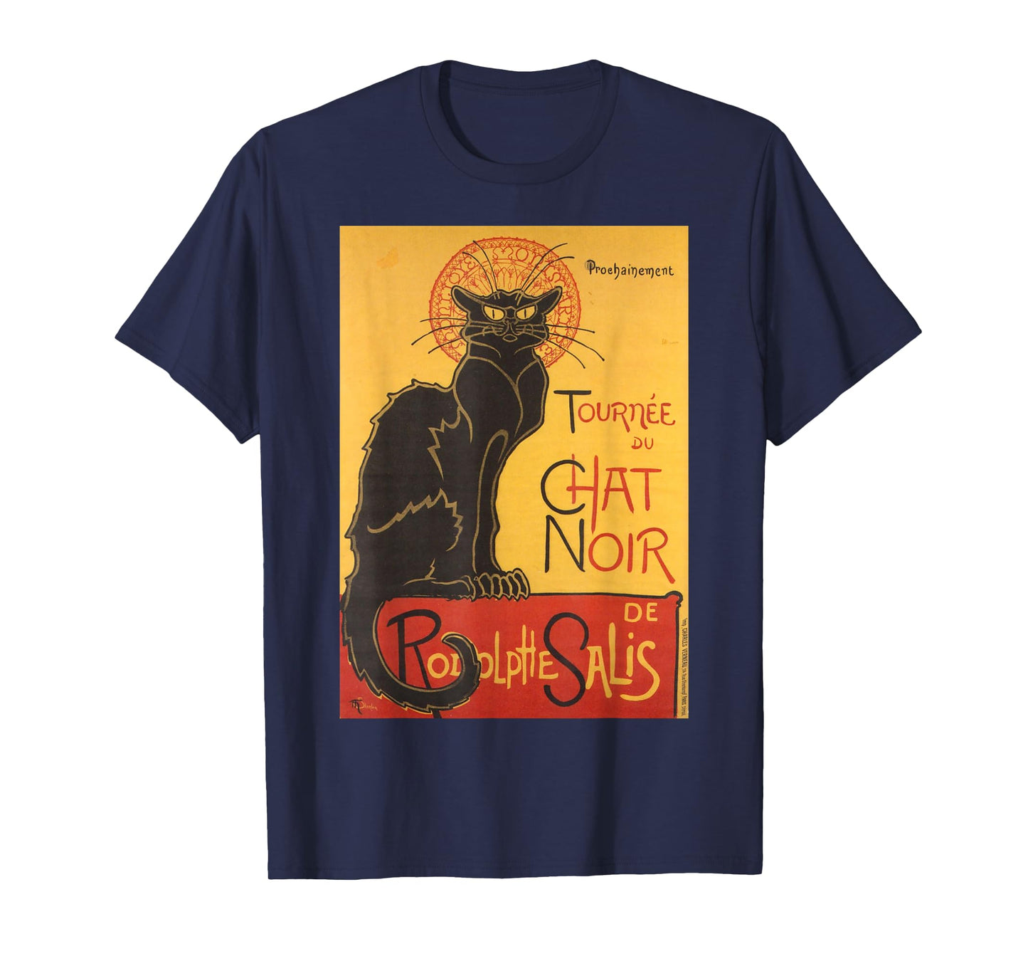 Le Chat Noir The Black Cat by Steinlen T Shirt T-Shirt