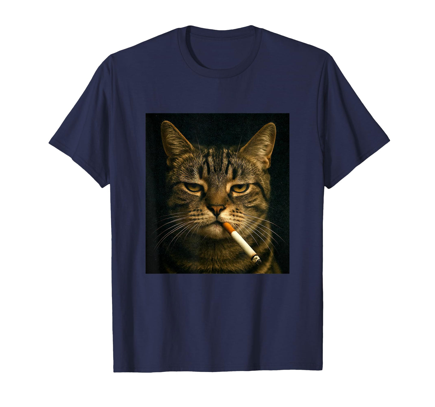 Vintage Cat Smoking Cigarette Cute Kitten Sarcastic Meme T-Shirt