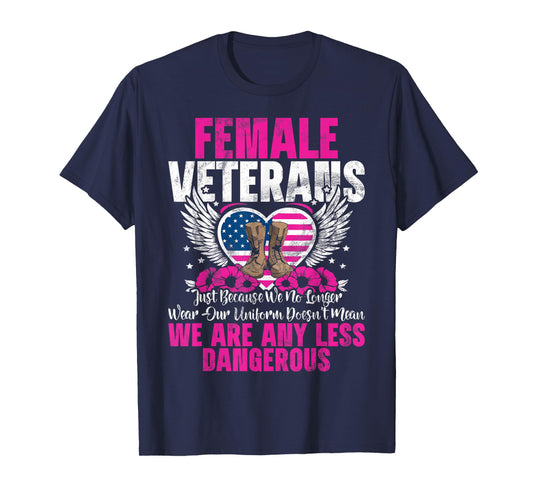 Female Veteran Veteran's Day Women Veteran Soldier Patriotic T-Shirt