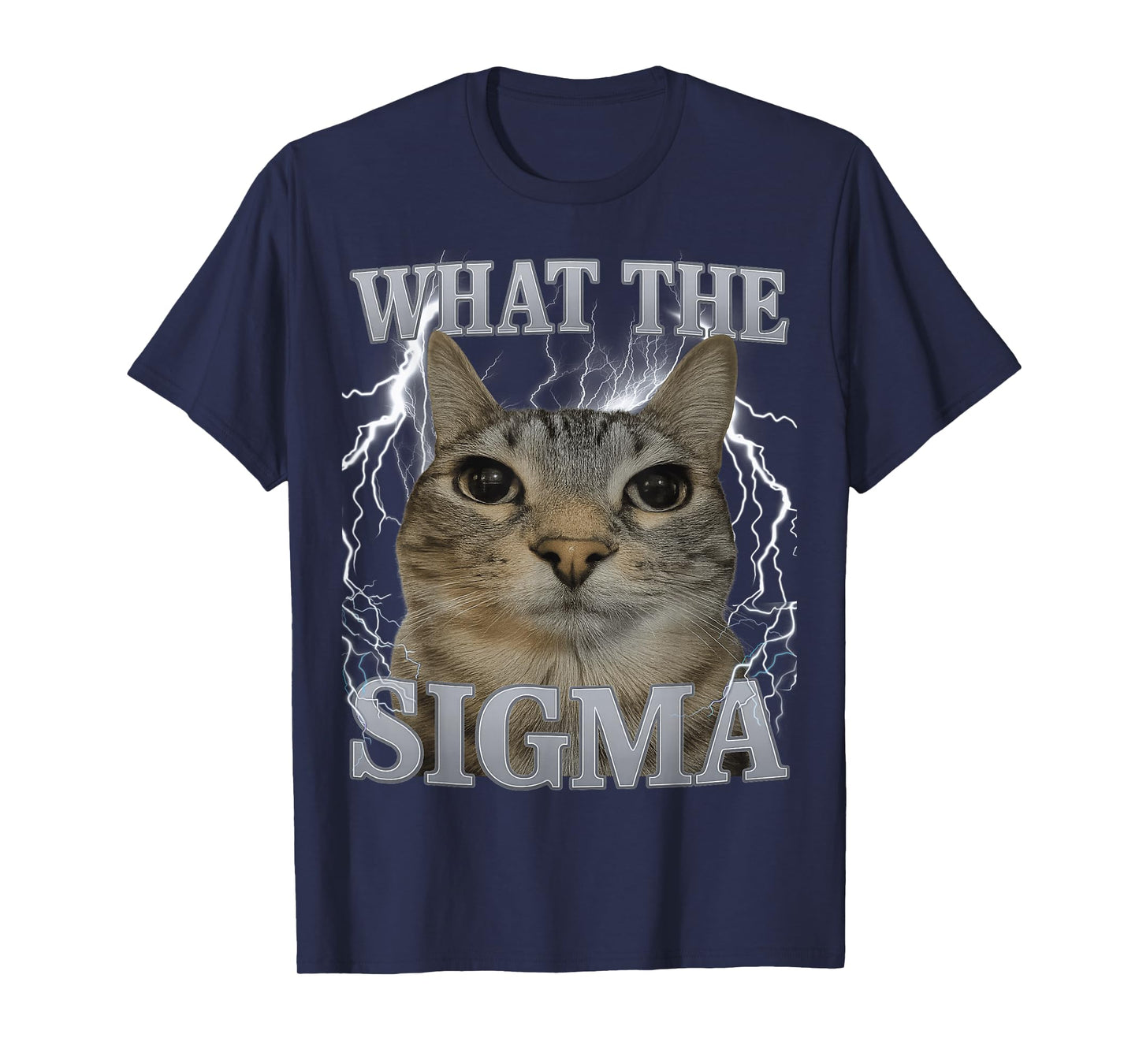 What The Sigma Silly Cat Meme Funny Men Women Kids Graphic T-Shirt