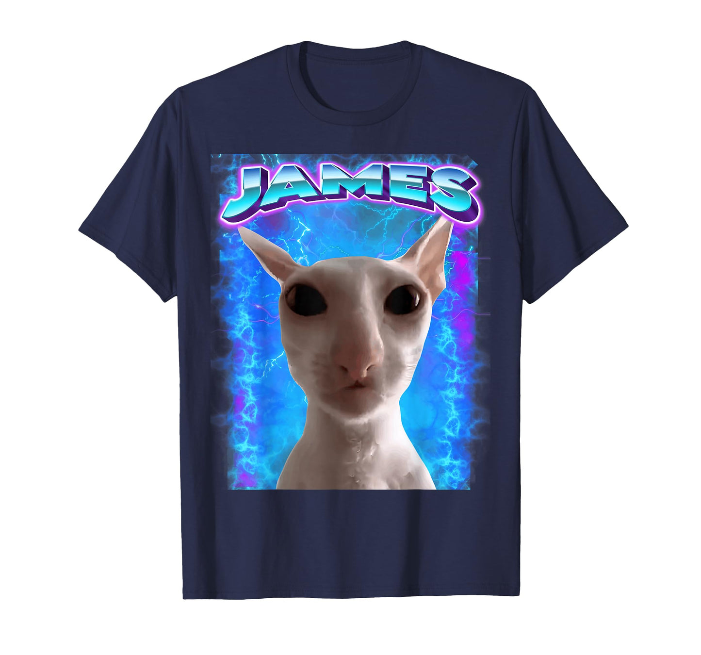 James Cat Meme Cursed Memes Brainrot Memes Oddly Specific T-Shirt