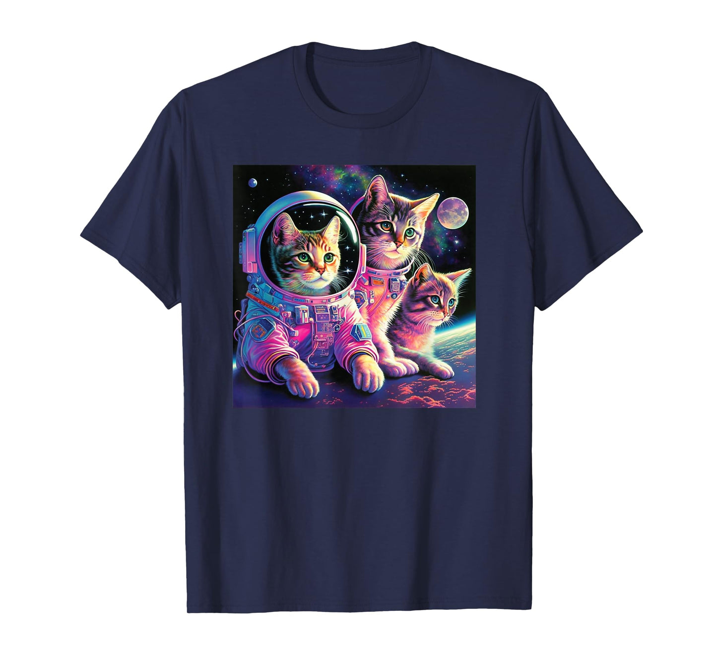 Astronaut Cat stars Space planet Kitty Galaxy Kitten Univers T-Shirt