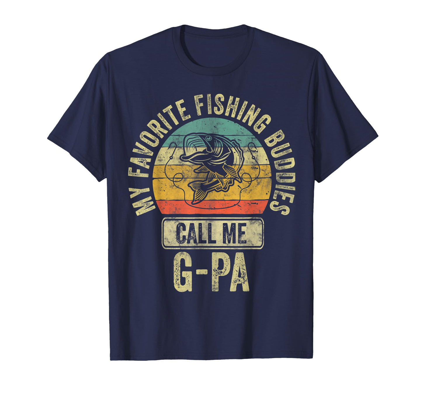 Mens My Favorite Fishing Buddies Call Me G-Pa Shirt Fisherman T-Shirt