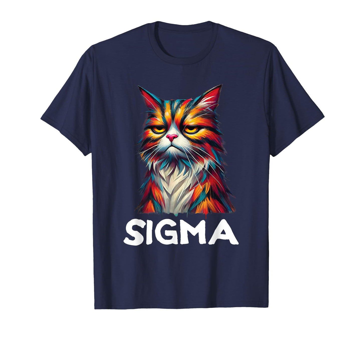 Sigma Cat Funny Graphic Kids Girls Boys Gen Alpha Tweens T-Shirt