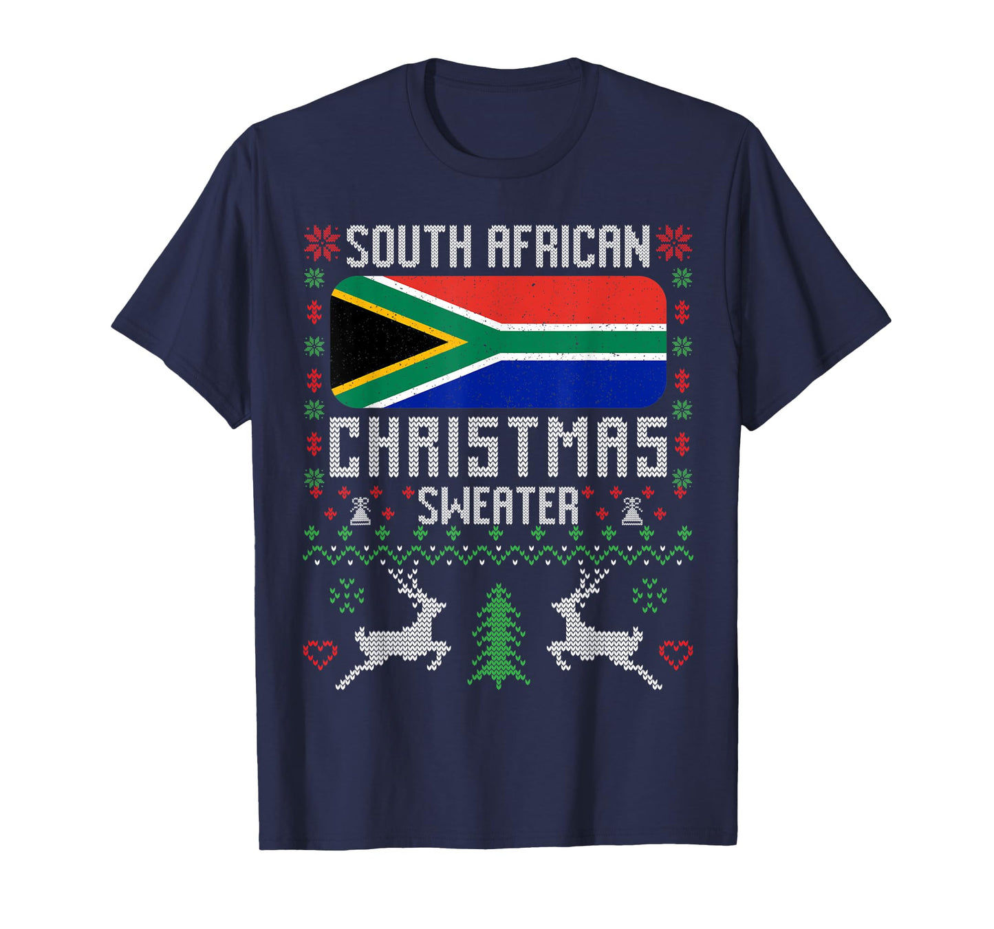 South Africa Flag South African Christmas Sweater T-Shirt