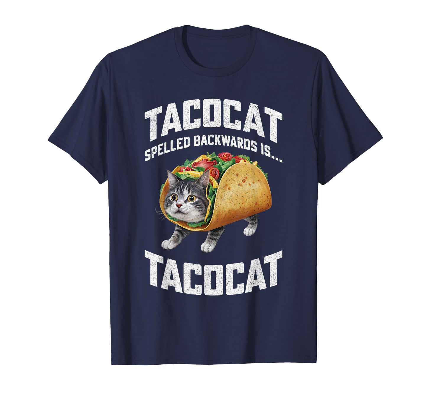 Tacocat Spelled Backward Is Tacocat Shirt Taco Cat Lover T-Shirt