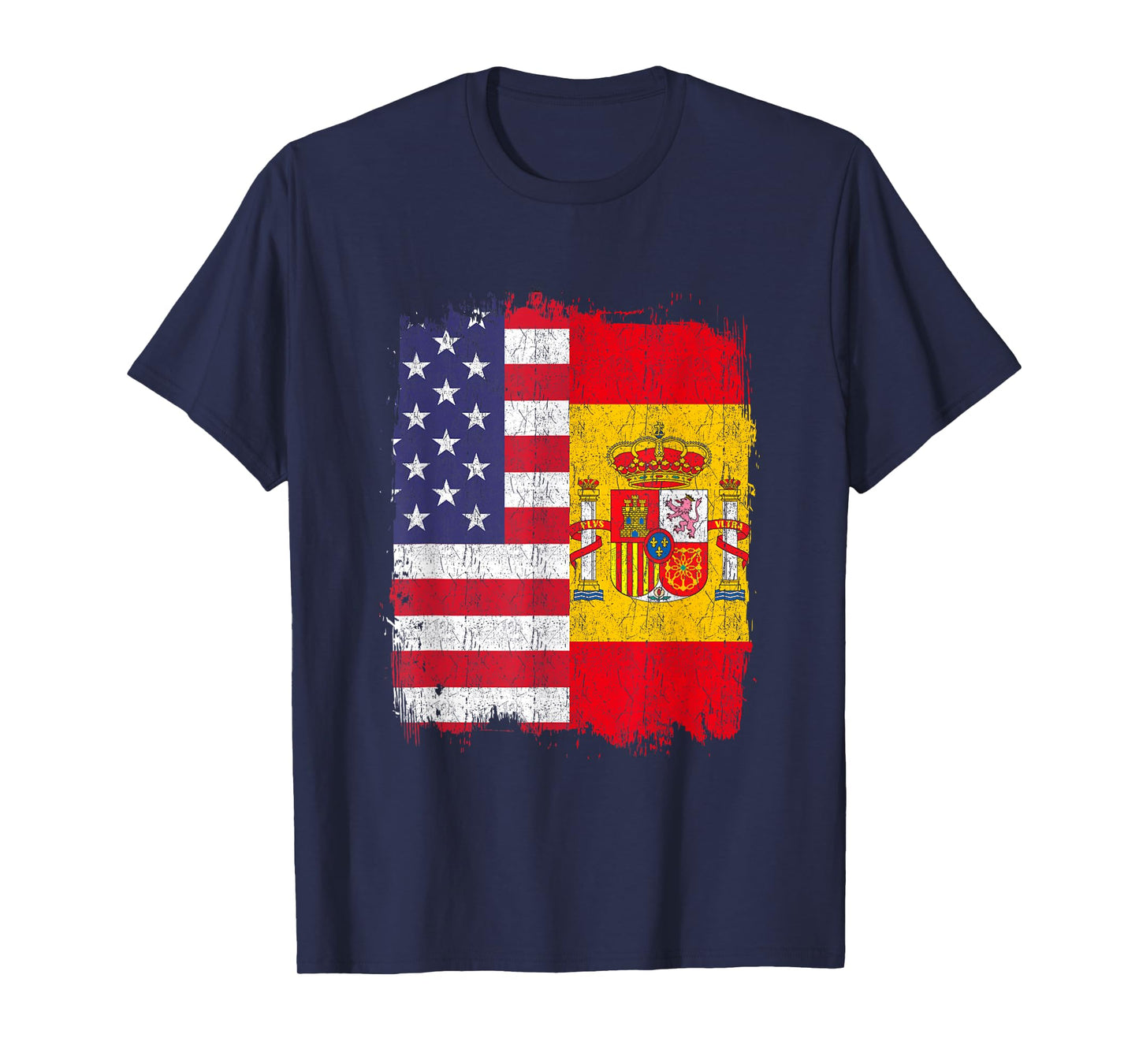 USA Spain Flag American Spanish T-Shirt