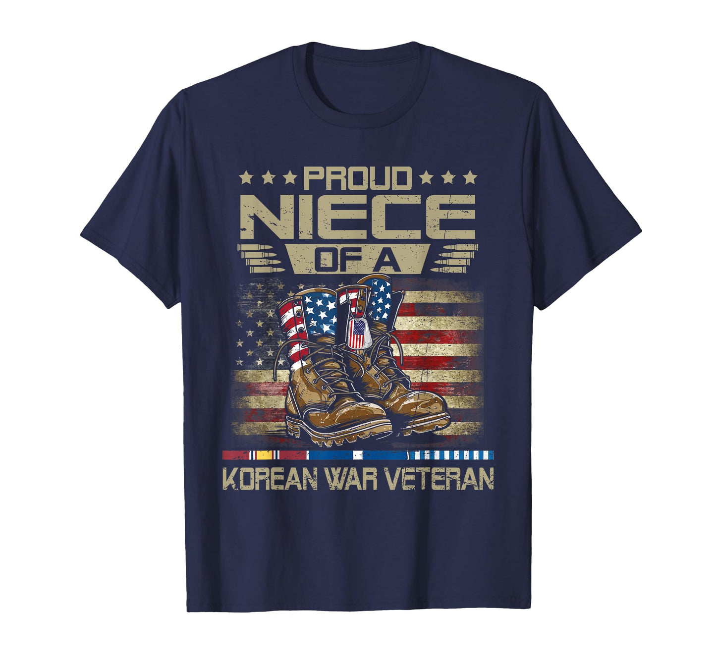 Proud Niece Of US Korean War Veteran Family Matching T-Shirt