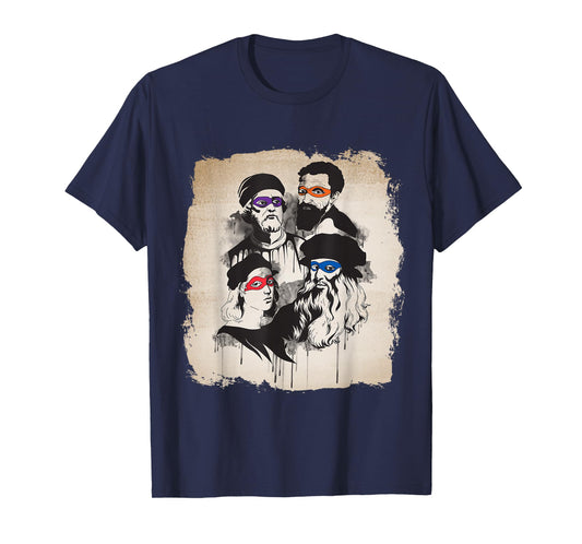 Artist Gift - Italian Renaissance Art Ninjas T-Shirt