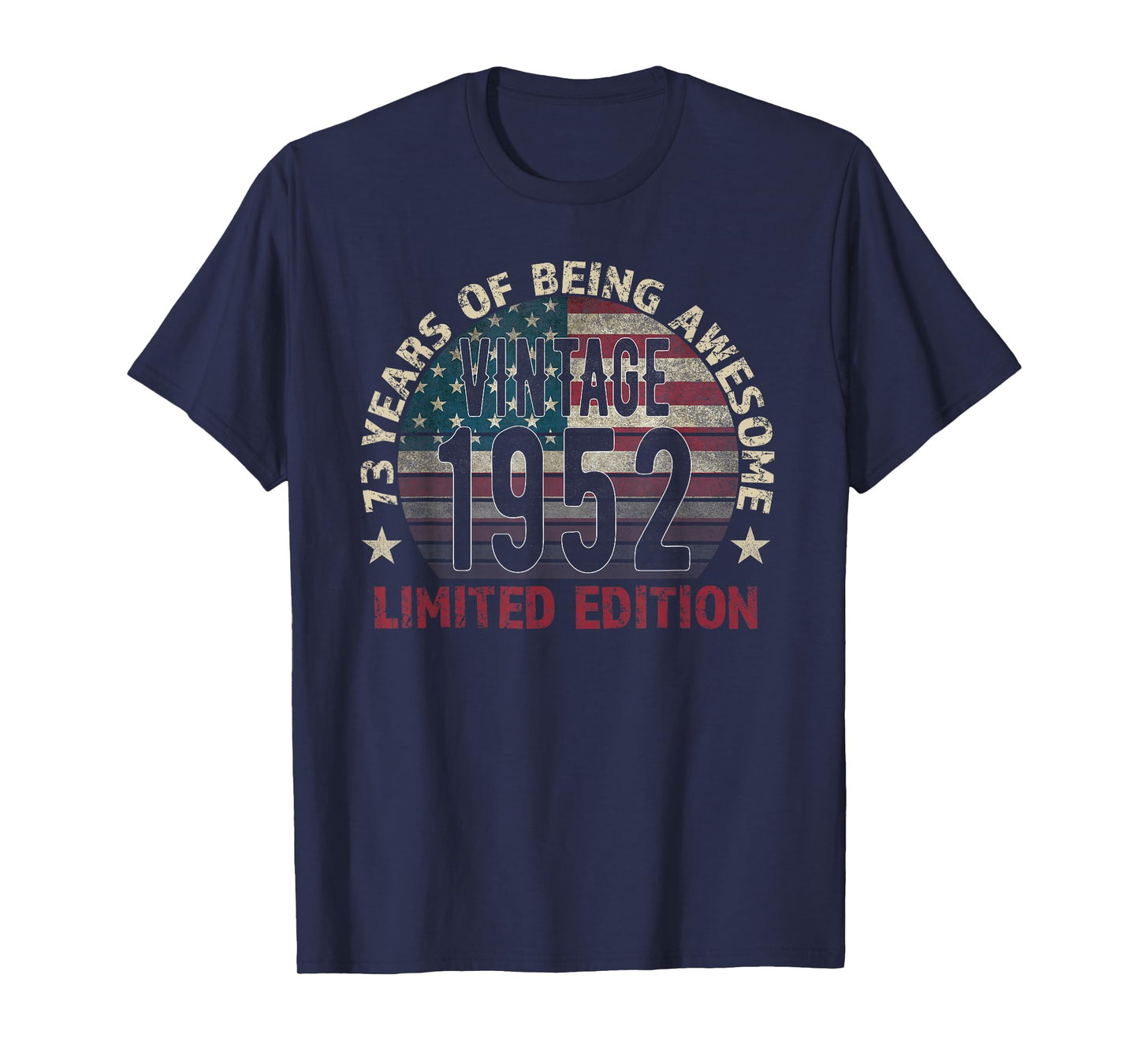 73th Birthday Gift men Vintage born 1952 turning 73 Year Old T-Shirt