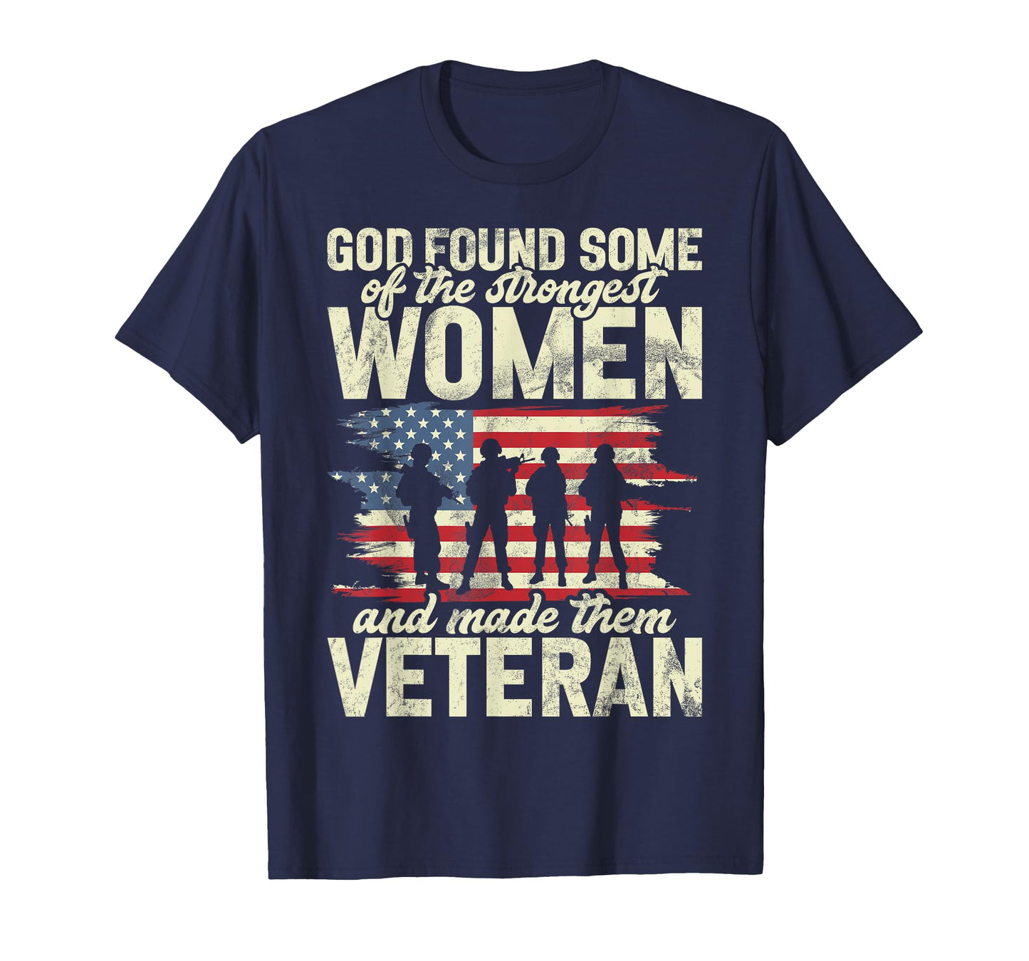 Female Veteran Veteran's Day Women Veteran Soldier Patriotic T-Shirt