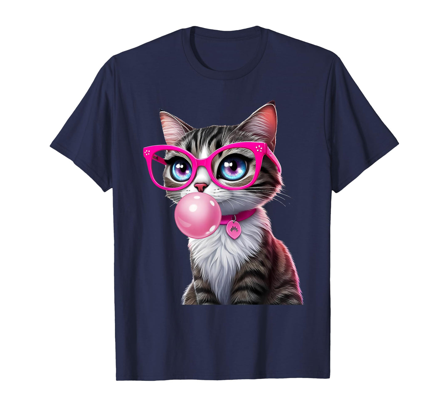 Cute Cat Tee for Women Funny Cat Lovers T-Shirt