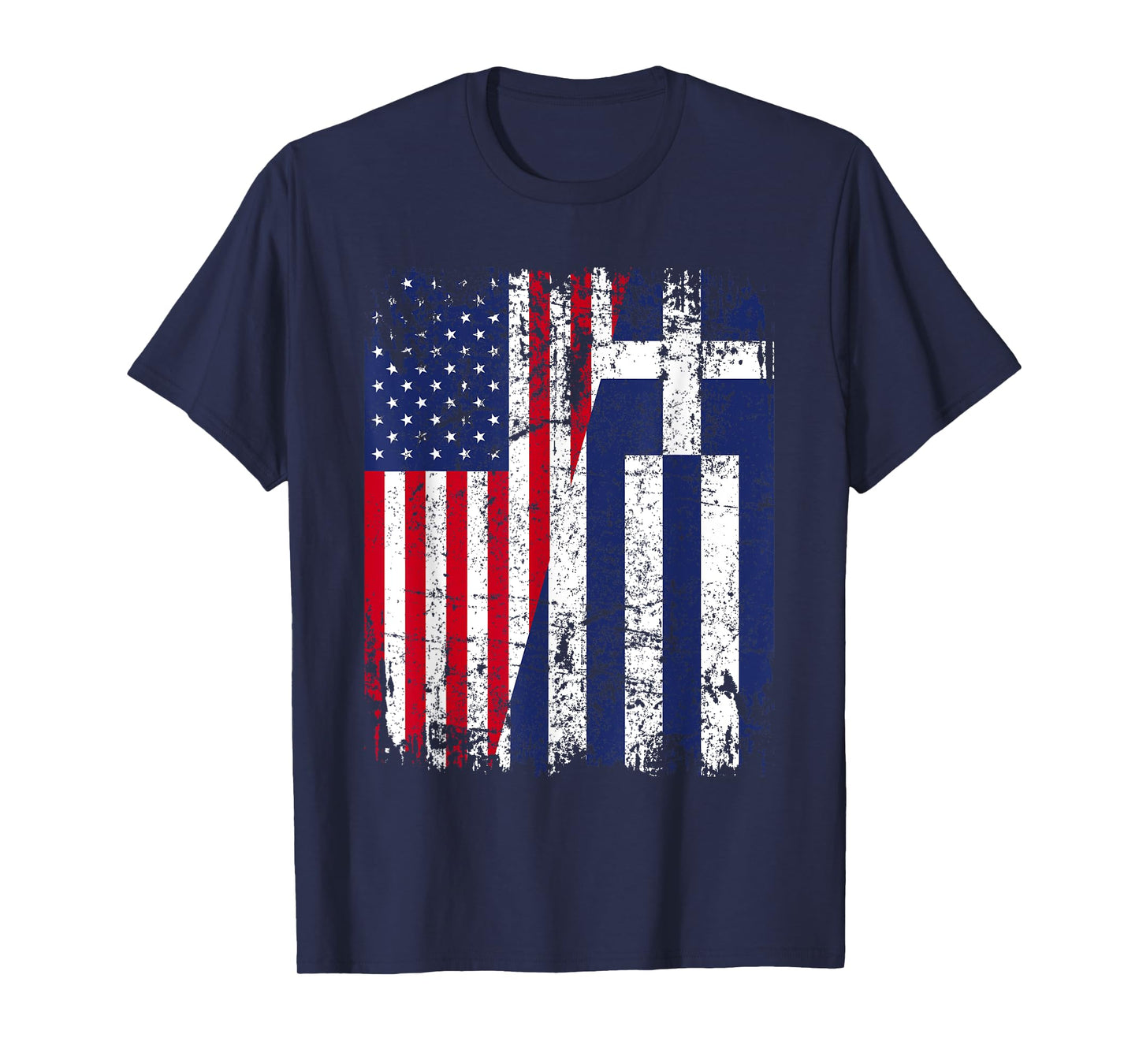 GREEK American Flag | Men Women Kids | GREECE T-Shirt