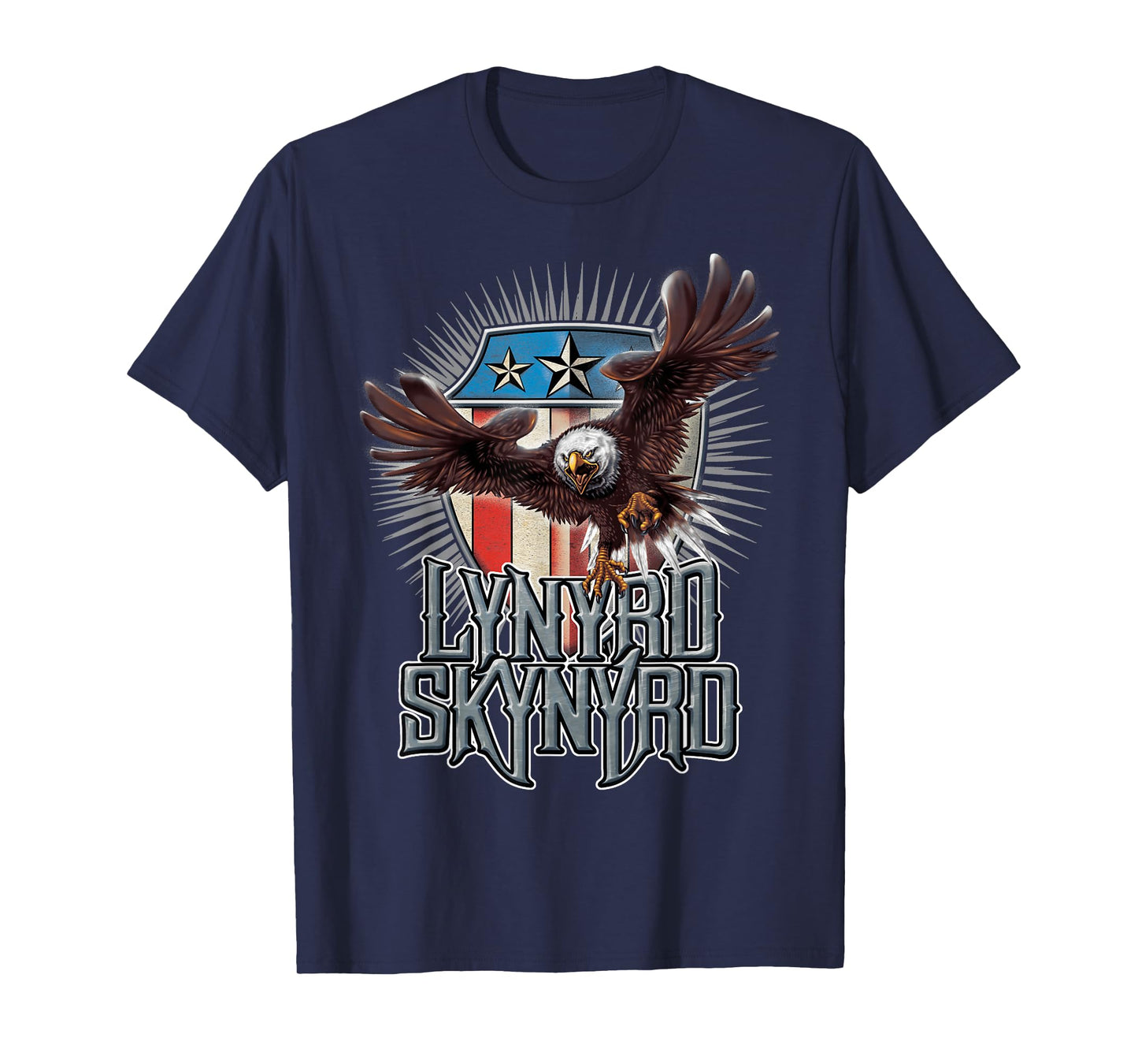 Lynyrd Skynyrd Pick Em Up Eagle Free Bird Stars Stripes Rock T-Shirt