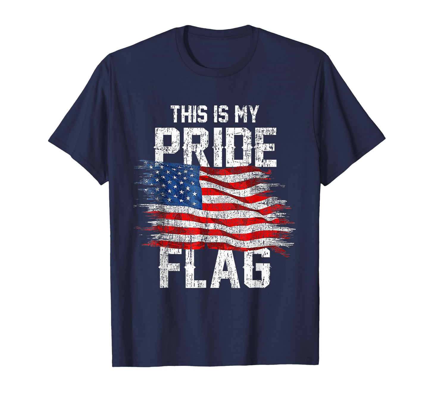 This is My Pride Flag USA American 4th of July Patriotic T-Shirt