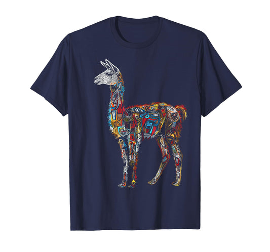 Alpaca Animal Art Graphic Motif Funny Llama T-Shirt