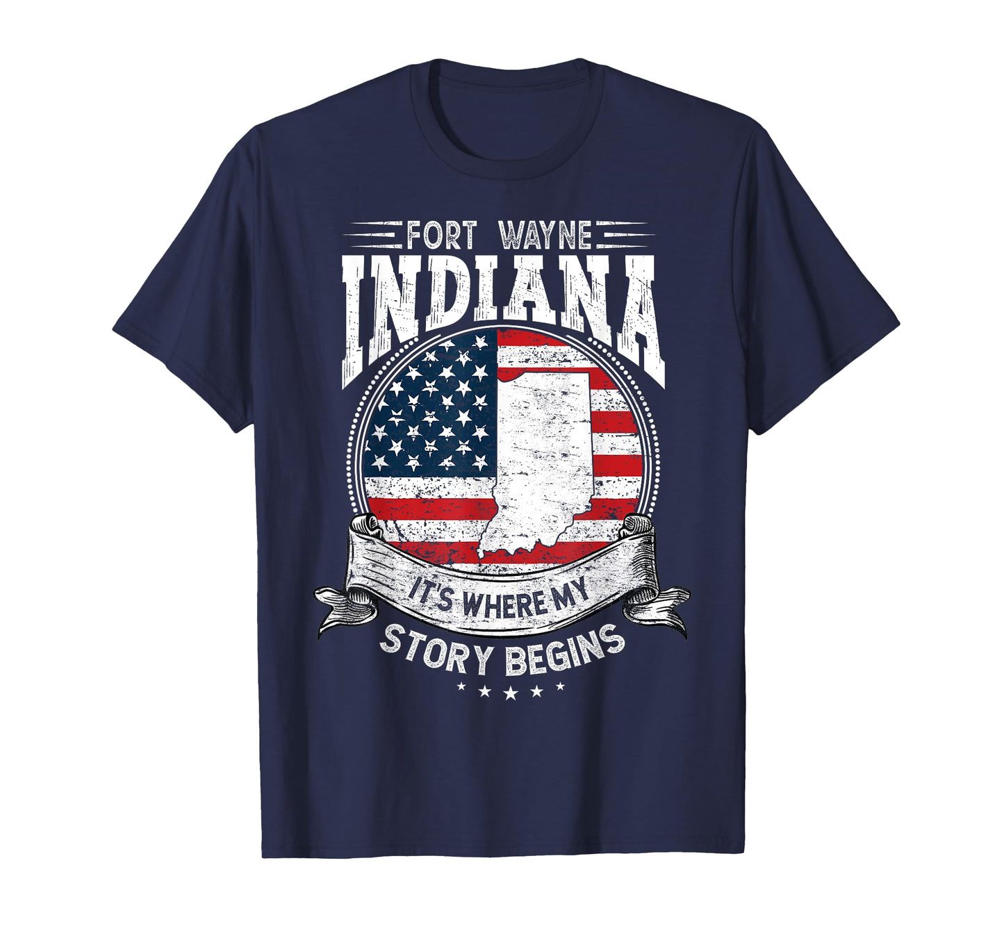 Vintage Fort Wayne Indiana, it’s where my story begins IN T-Shirt