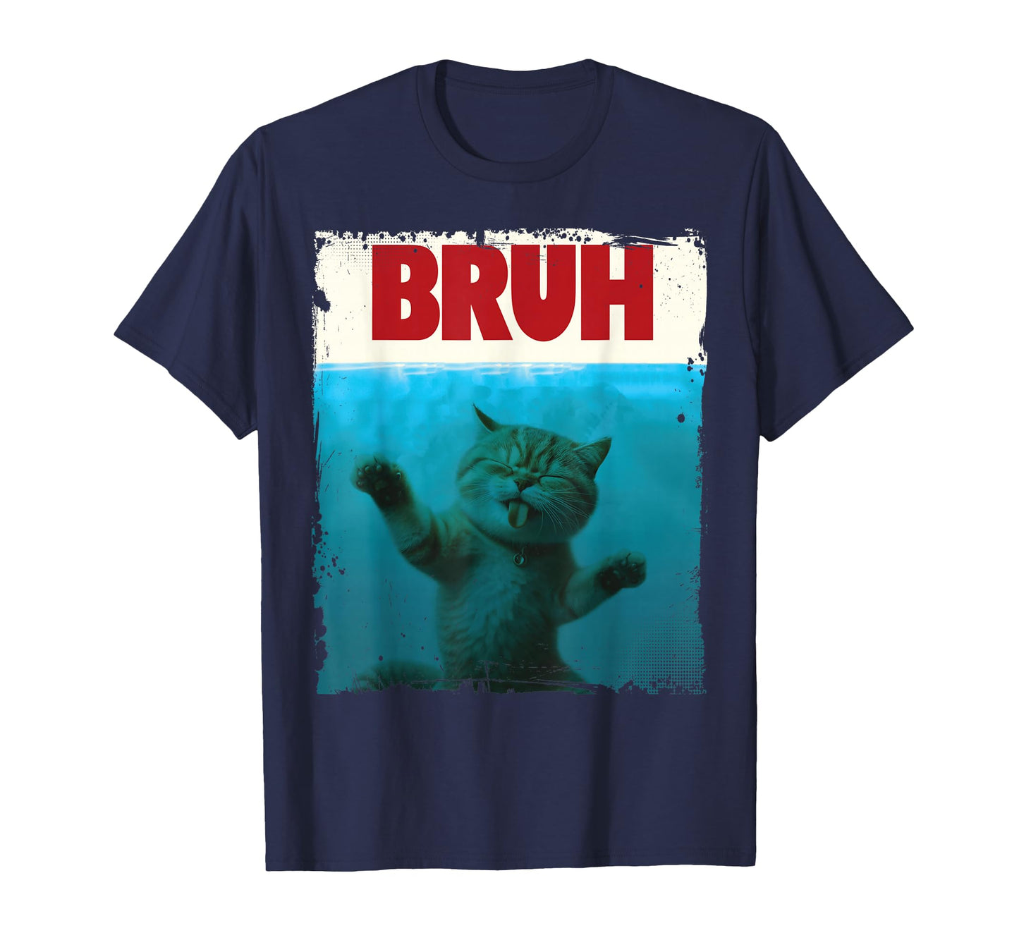 Chill Cat Bruh Brother Funny For Cat Lover Cat Mom Cat Dad T-Shirt