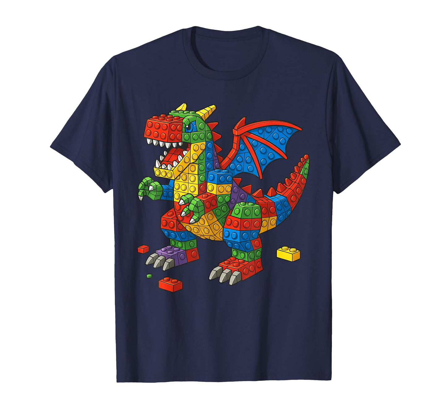 Funny Family Master Builder Building Bricks Blocks Kids Boys T-Shirt