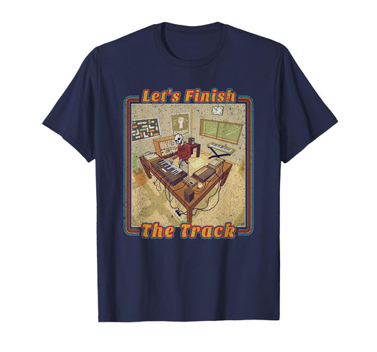 Funny Electronic Music Producer with Synthesizer T-Shirt
