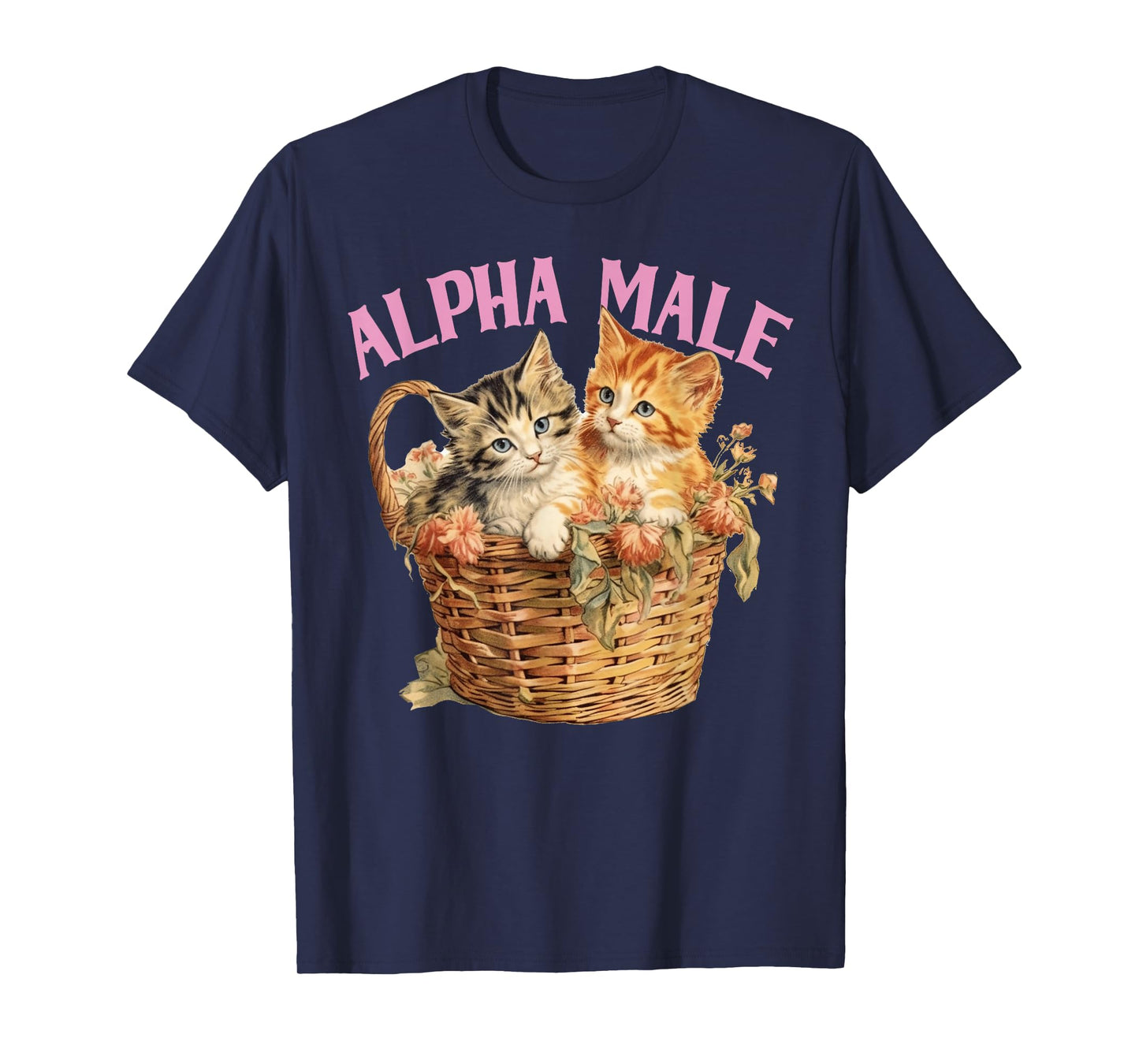 Ironic Humor Alpha Cat Male Funny Kitten Joke Weird Y2K T-Shirt