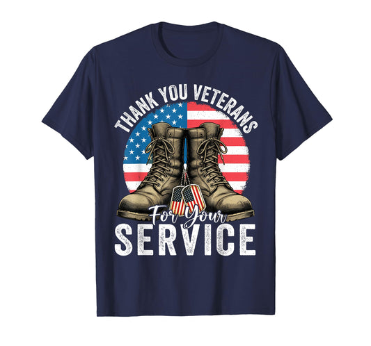 Thank You Veterans for Your Service Veterans Day Men Women T-Shirt