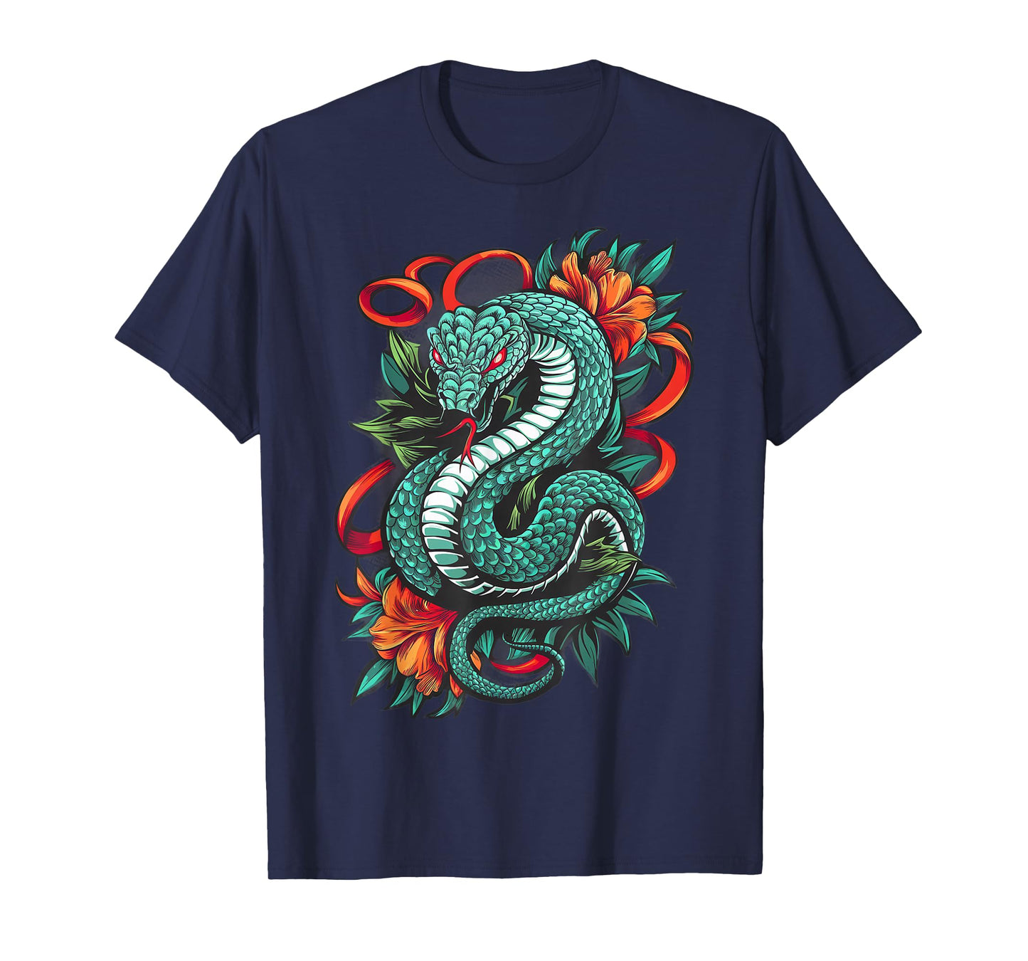 Year Of The Snake 2025 Cool Snake Graphic Art Mens Womens T-Shirt