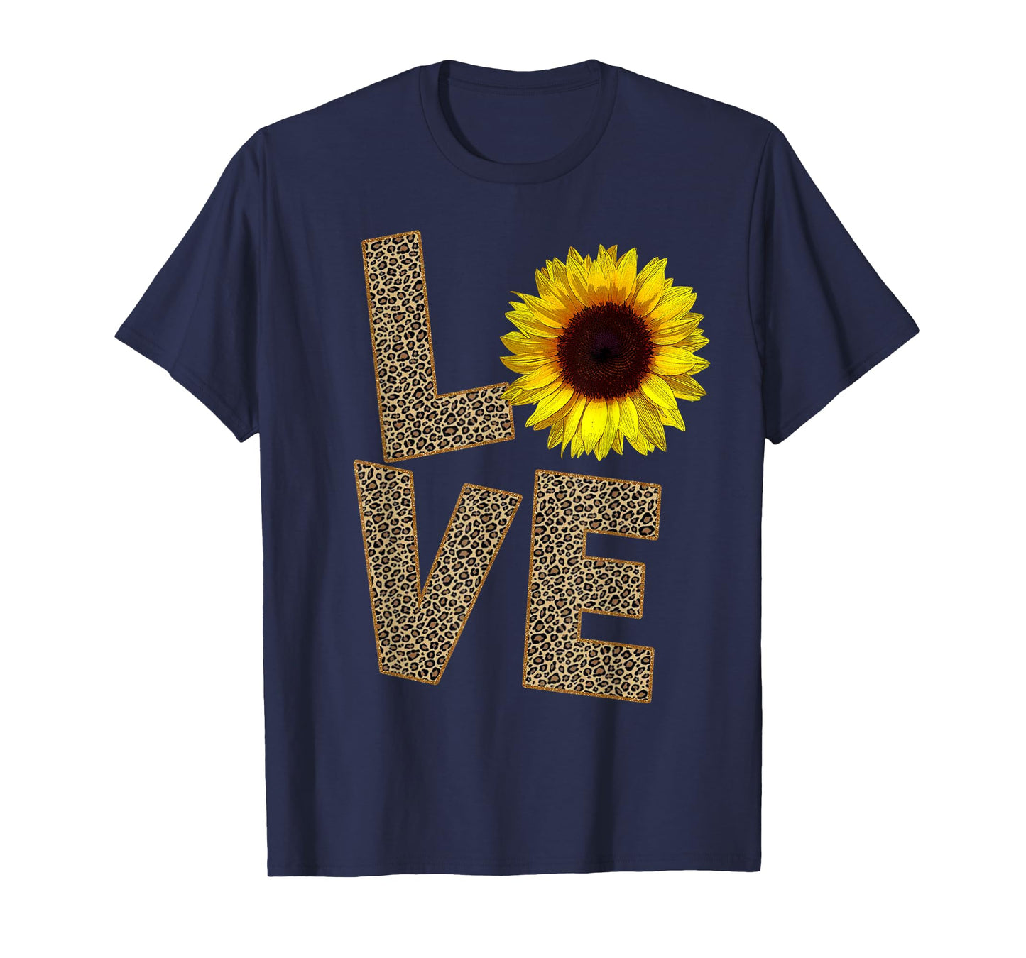 Cheetah Skin Love, Vintage Sunflower - sunflower Cheetah tee T-Shirt