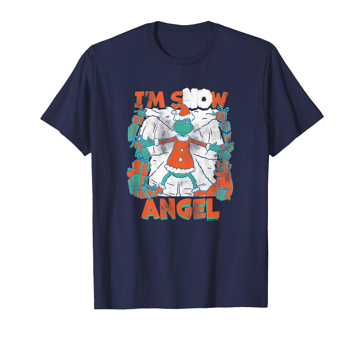 Dr. Seuss Grinch Grinch I’m Snow Angel Officially Licensed T-Shirt