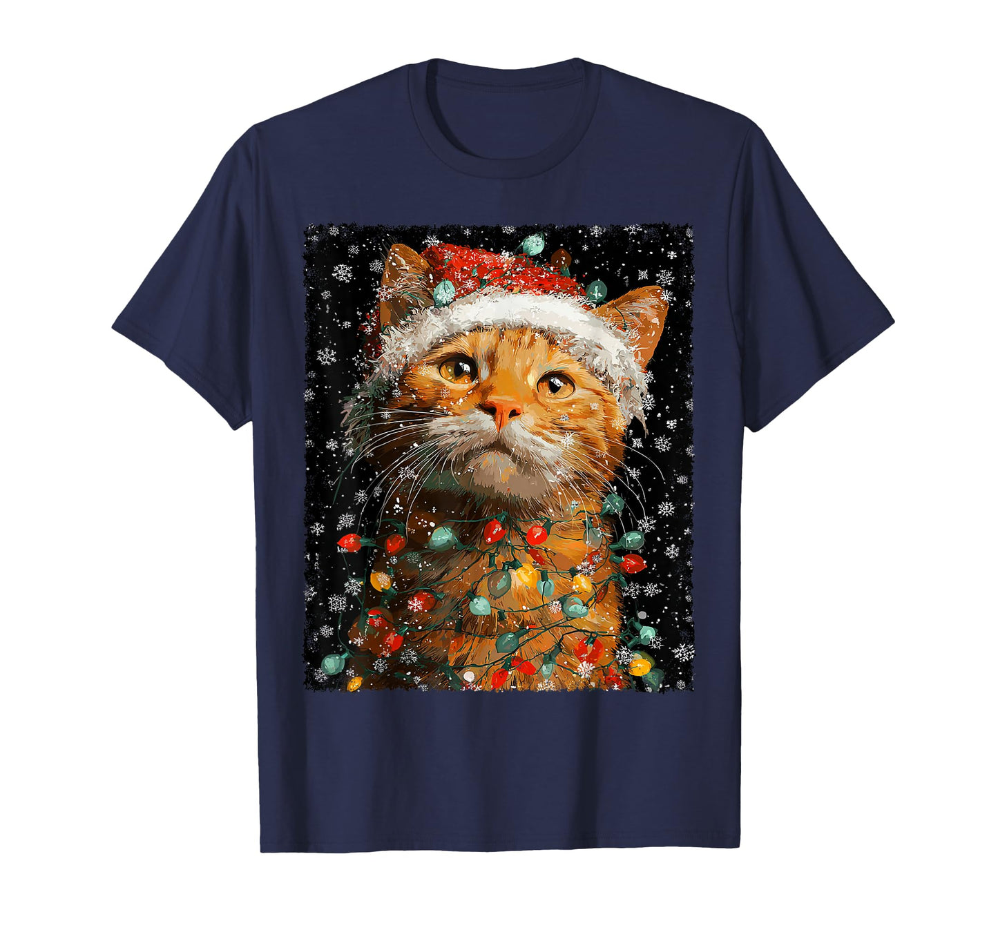 Christmas Ginger Cat T-Shirt