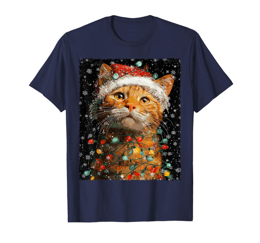 Christmas Ginger Cat T-Shirt