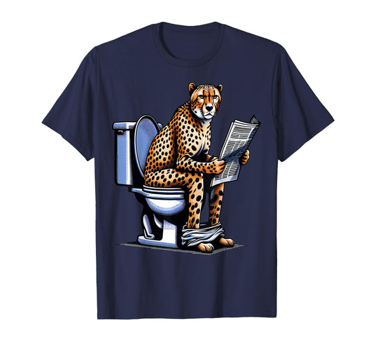 Cheetah on Toilet T-Shirt